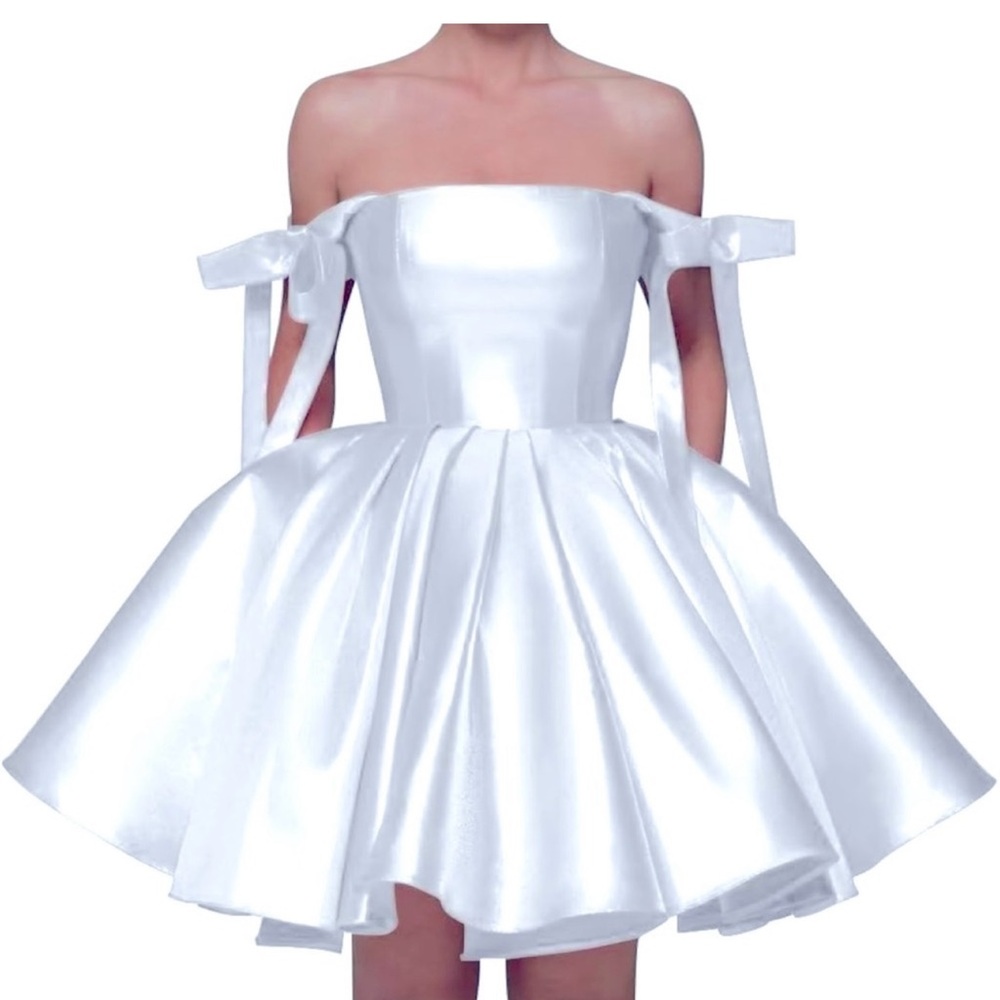 Short dress with Pockets Spaghetti Straps Pleated A Line Dress